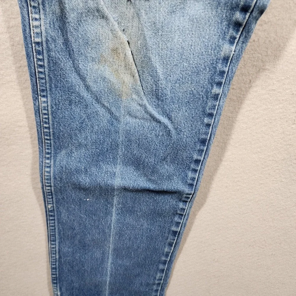 Vintage Wrangler Men's Jeans 36×32 Distressed Light Wash Frayed‎ Hem Wear - Picture 9 of 16